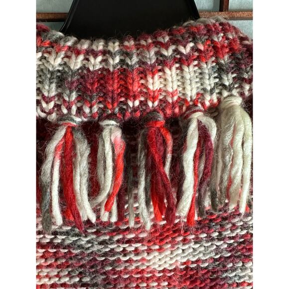 Vintage Ruby Rd. chunky knit cardigan sweater with fringe detail - Picture 7 of 7